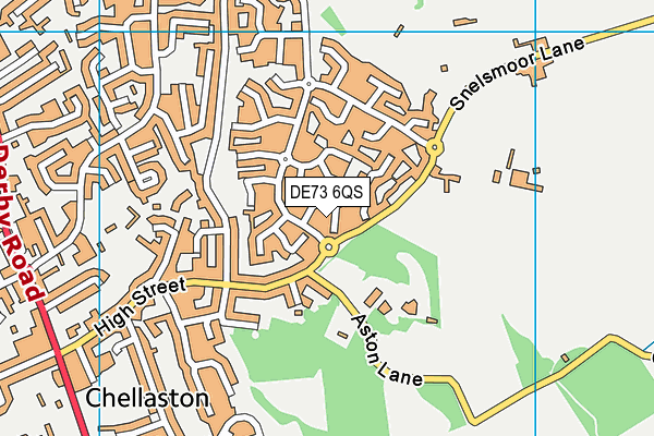 DE73 6QS map - OS VectorMap District (Ordnance Survey)