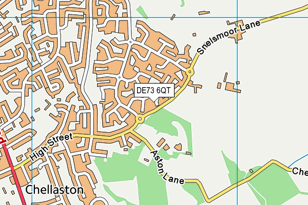 DE73 6QT map - OS VectorMap District (Ordnance Survey)