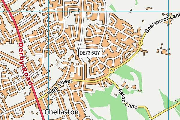DE73 6QY map - OS VectorMap District (Ordnance Survey)