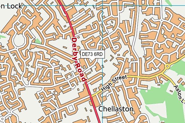 DE73 6RD map - OS VectorMap District (Ordnance Survey)