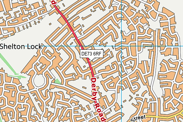 DE73 6RF map - OS VectorMap District (Ordnance Survey)