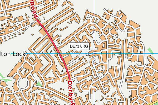 DE73 6RG map - OS VectorMap District (Ordnance Survey)