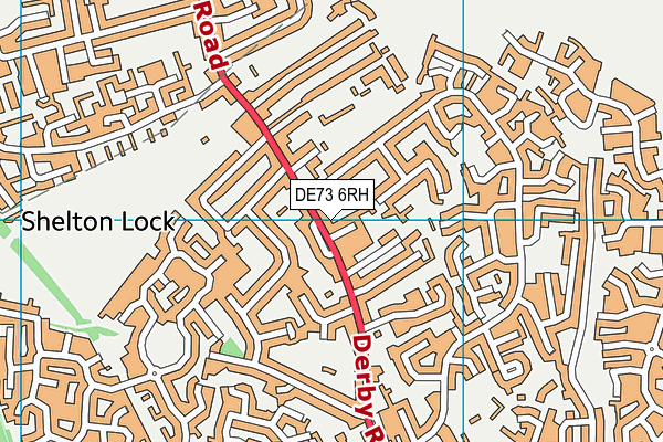 DE73 6RH map - OS VectorMap District (Ordnance Survey)