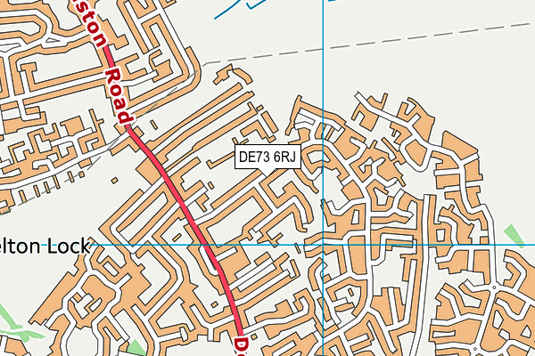 DE73 6RJ map - OS VectorMap District (Ordnance Survey)