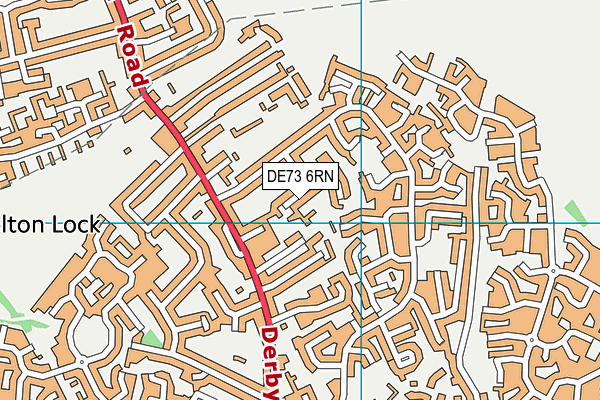 DE73 6RN map - OS VectorMap District (Ordnance Survey)