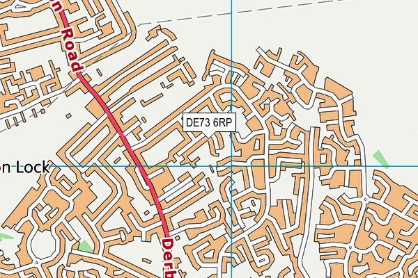 DE73 6RP map - OS VectorMap District (Ordnance Survey)