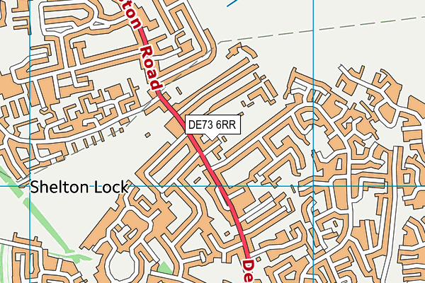 DE73 6RR map - OS VectorMap District (Ordnance Survey)