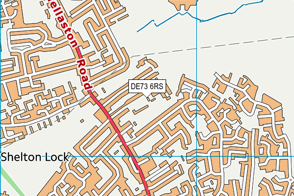 DE73 6RS map - OS VectorMap District (Ordnance Survey)