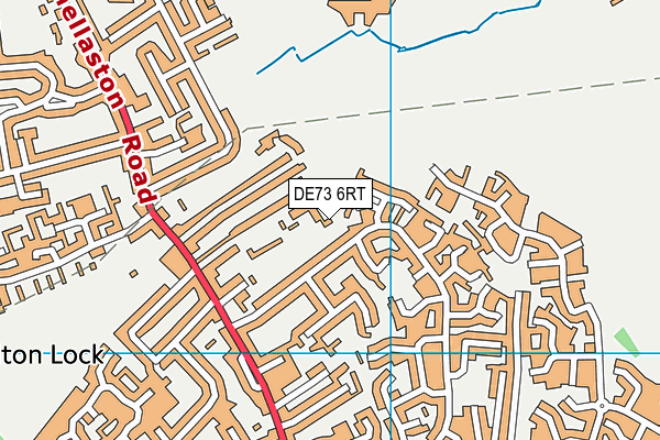 DE73 6RT map - OS VectorMap District (Ordnance Survey)