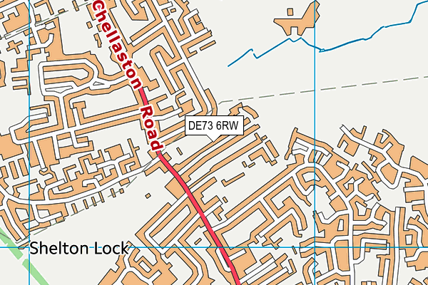 DE73 6RW map - OS VectorMap District (Ordnance Survey)