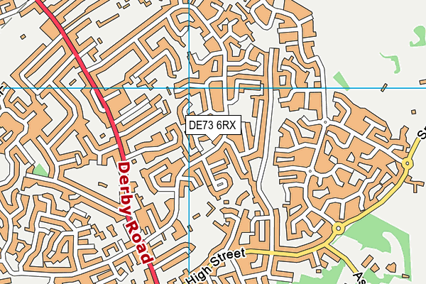 DE73 6RX map - OS VectorMap District (Ordnance Survey)
