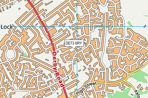 DE73 6RY map - OS VectorMap District (Ordnance Survey)