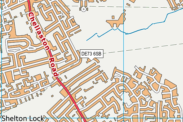 DE73 6SB map - OS VectorMap District (Ordnance Survey)