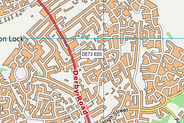 DE73 6SS map - OS VectorMap District (Ordnance Survey)