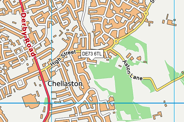 DE73 6TL map - OS VectorMap District (Ordnance Survey)