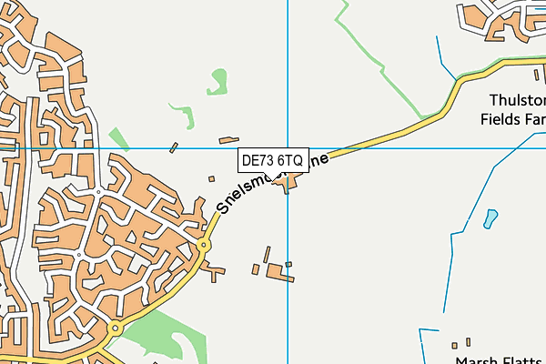 Chellaston Park map (DE73 6TQ) - OS VectorMap District (Ordnance Survey)