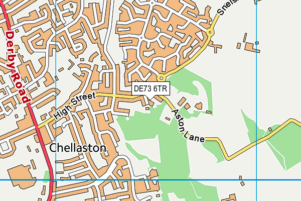 DE73 6TR map - OS VectorMap District (Ordnance Survey)