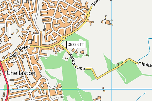 DE73 6TT map - OS VectorMap District (Ordnance Survey)