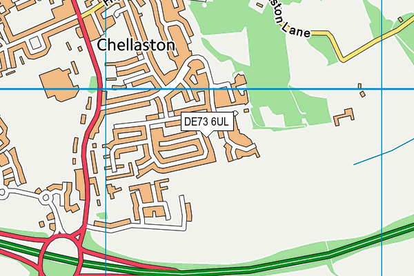 DE73 6UL map - OS VectorMap District (Ordnance Survey)