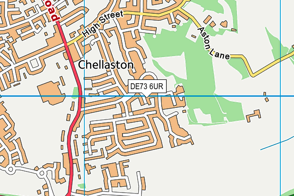 DE73 6UR map - OS VectorMap District (Ordnance Survey)