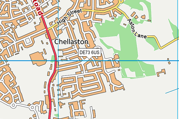 DE73 6US map - OS VectorMap District (Ordnance Survey)