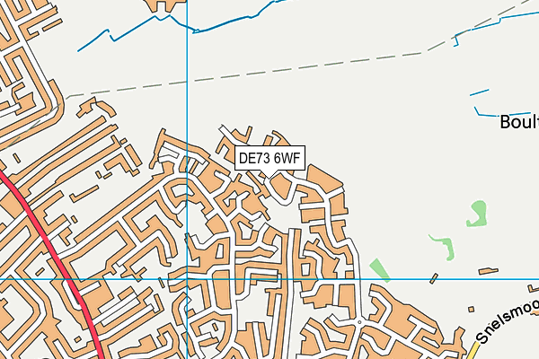 DE73 6WF map - OS VectorMap District (Ordnance Survey)