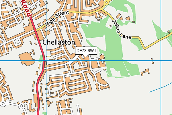 DE73 6WJ map - OS VectorMap District (Ordnance Survey)