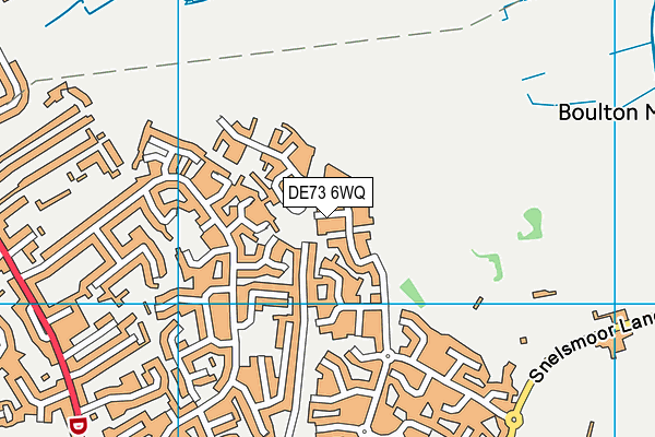 DE73 6WQ map - OS VectorMap District (Ordnance Survey)