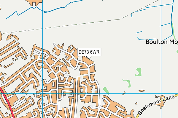 DE73 6WR map - OS VectorMap District (Ordnance Survey)