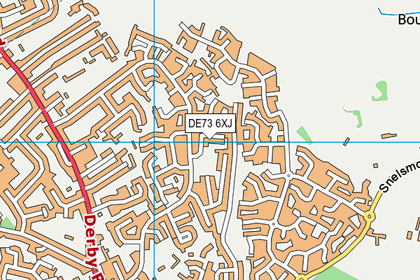 DE73 6XJ map - OS VectorMap District (Ordnance Survey)