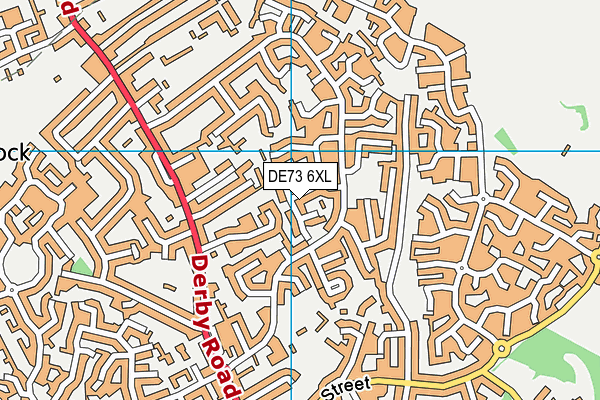 DE73 6XL map - OS VectorMap District (Ordnance Survey)