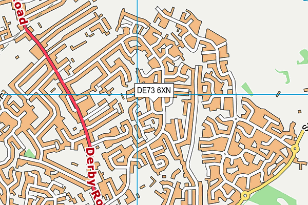 DE73 6XN map - OS VectorMap District (Ordnance Survey)