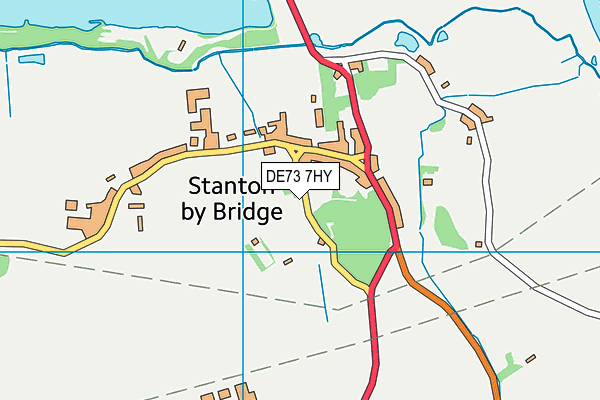 DE73 7HY map - OS VectorMap District (Ordnance Survey)