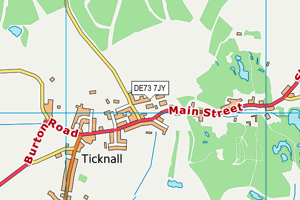 DE73 7JY map - OS VectorMap District (Ordnance Survey)