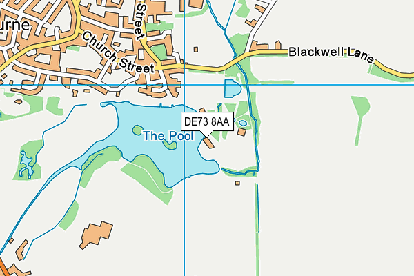 DE73 8AA map - OS VectorMap District (Ordnance Survey)