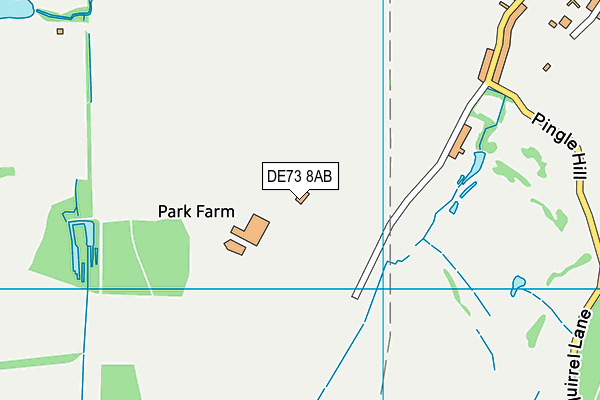 DE73 8AB map - OS VectorMap District (Ordnance Survey)
