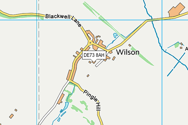 DE73 8AH map - OS VectorMap District (Ordnance Survey)