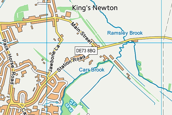 DE73 8BQ map - OS VectorMap District (Ordnance Survey)