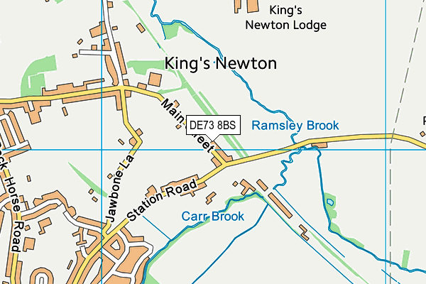 DE73 8BS map - OS VectorMap District (Ordnance Survey)