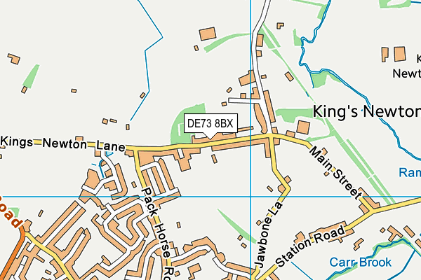 DE73 8BX map - OS VectorMap District (Ordnance Survey)