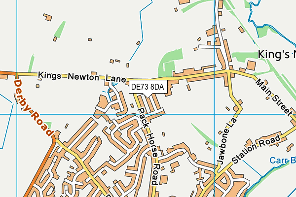 DE73 8DA map - OS VectorMap District (Ordnance Survey)