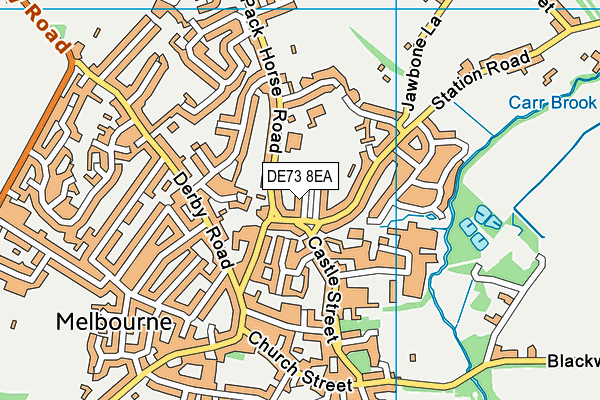 DE73 8EA map - OS VectorMap District (Ordnance Survey)