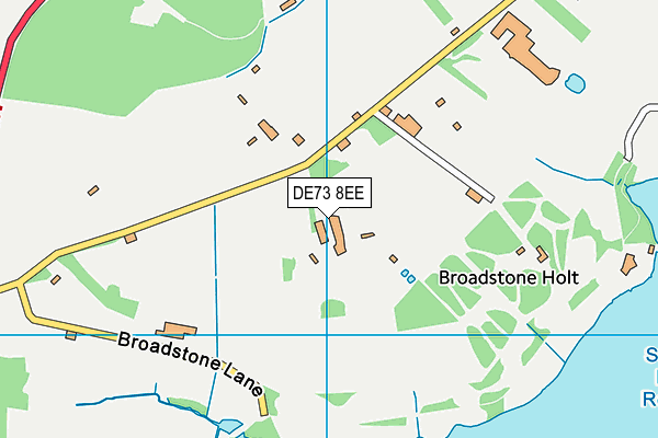 DE73 8EE map - OS VectorMap District (Ordnance Survey)