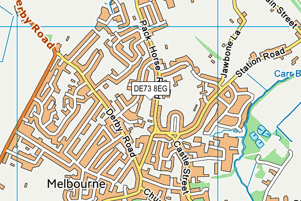 DE73 8EG map - OS VectorMap District (Ordnance Survey)