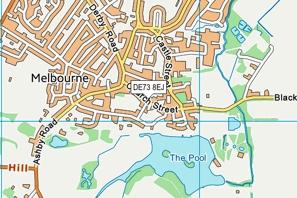 DE73 8EJ map - OS VectorMap District (Ordnance Survey)
