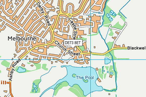 DE73 8ET map - OS VectorMap District (Ordnance Survey)