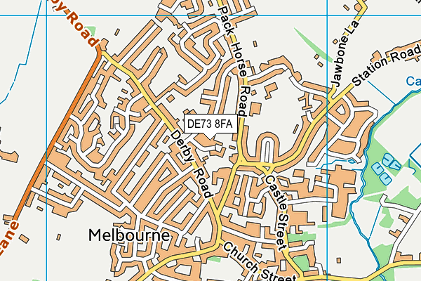 DE73 8FA map - OS VectorMap District (Ordnance Survey)