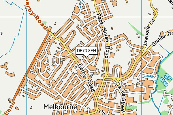 DE73 8FH map - OS VectorMap District (Ordnance Survey)