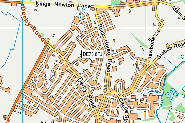 DE73 8FJ map - OS VectorMap District (Ordnance Survey)