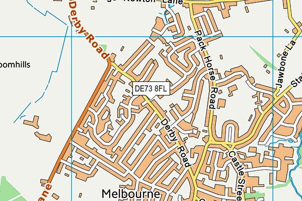 DE73 8FL map - OS VectorMap District (Ordnance Survey)